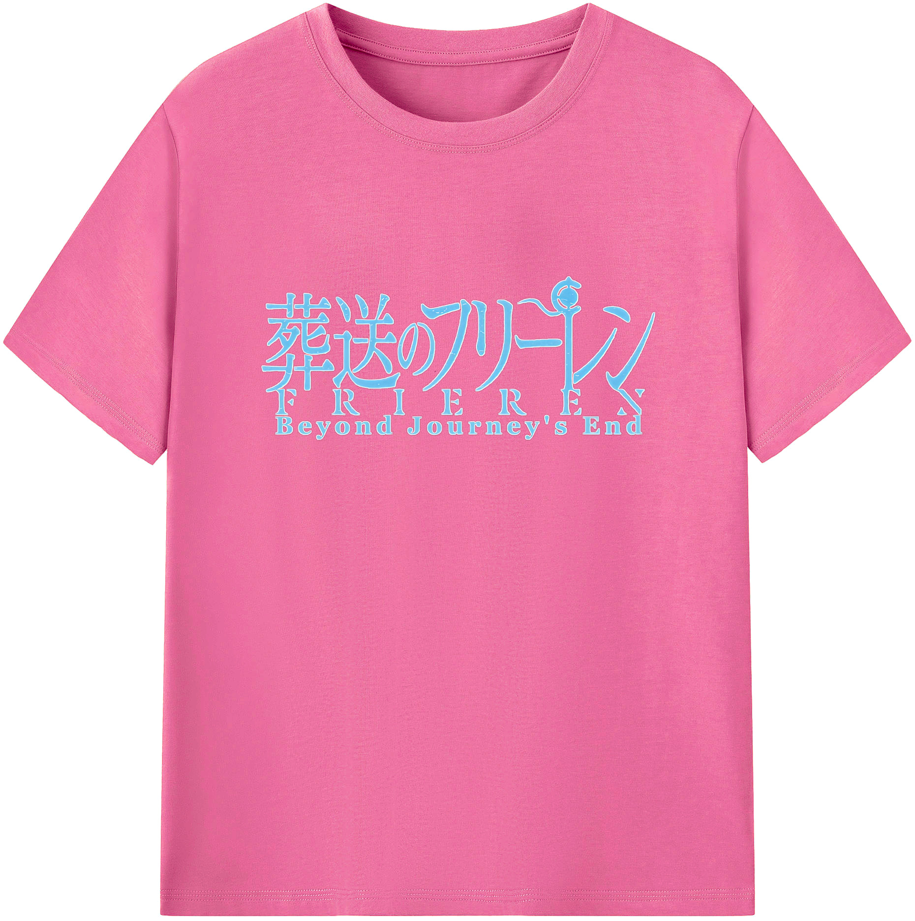 （画像用） 葬送のフリーレン Frieren レディースカジュアルプリントTシャツ（綿100％）